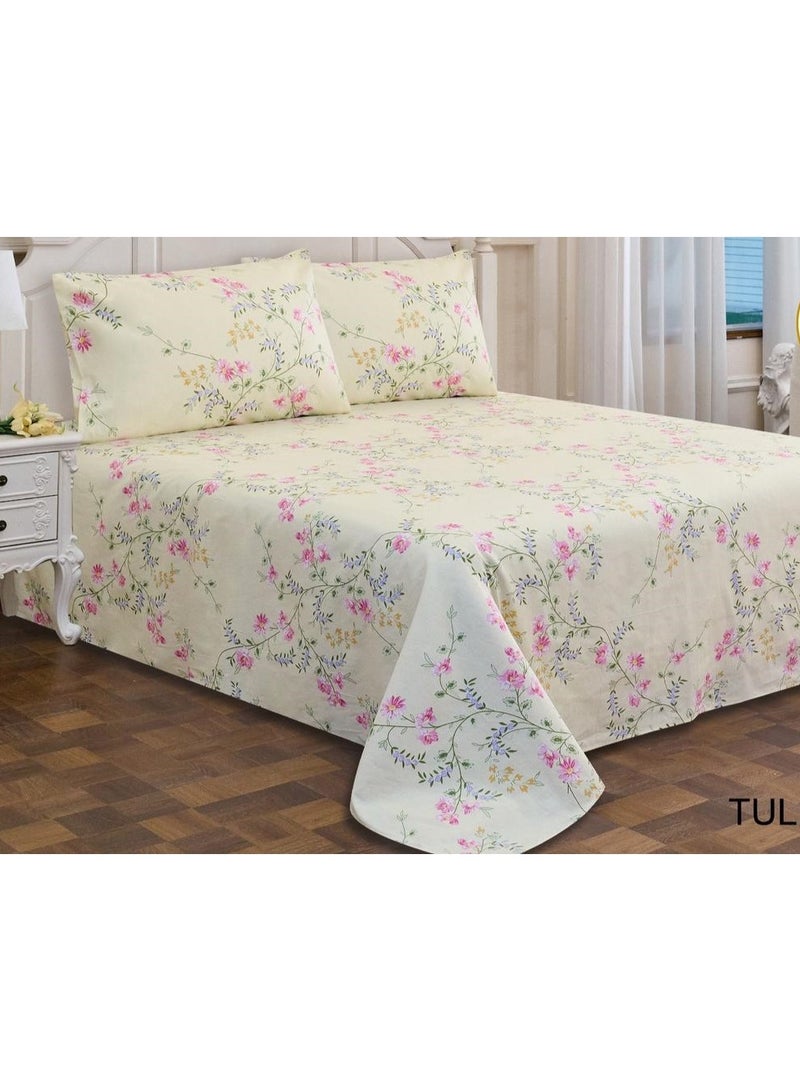 شرشف نفرين قطن 💯💯بجوده عاليه  تغليف فخم - Image 2